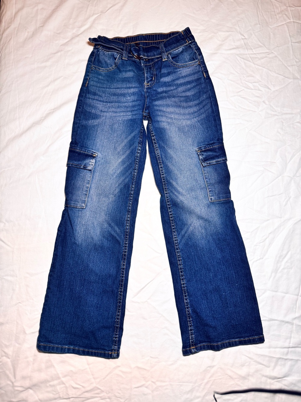 Girls wide leg jeans